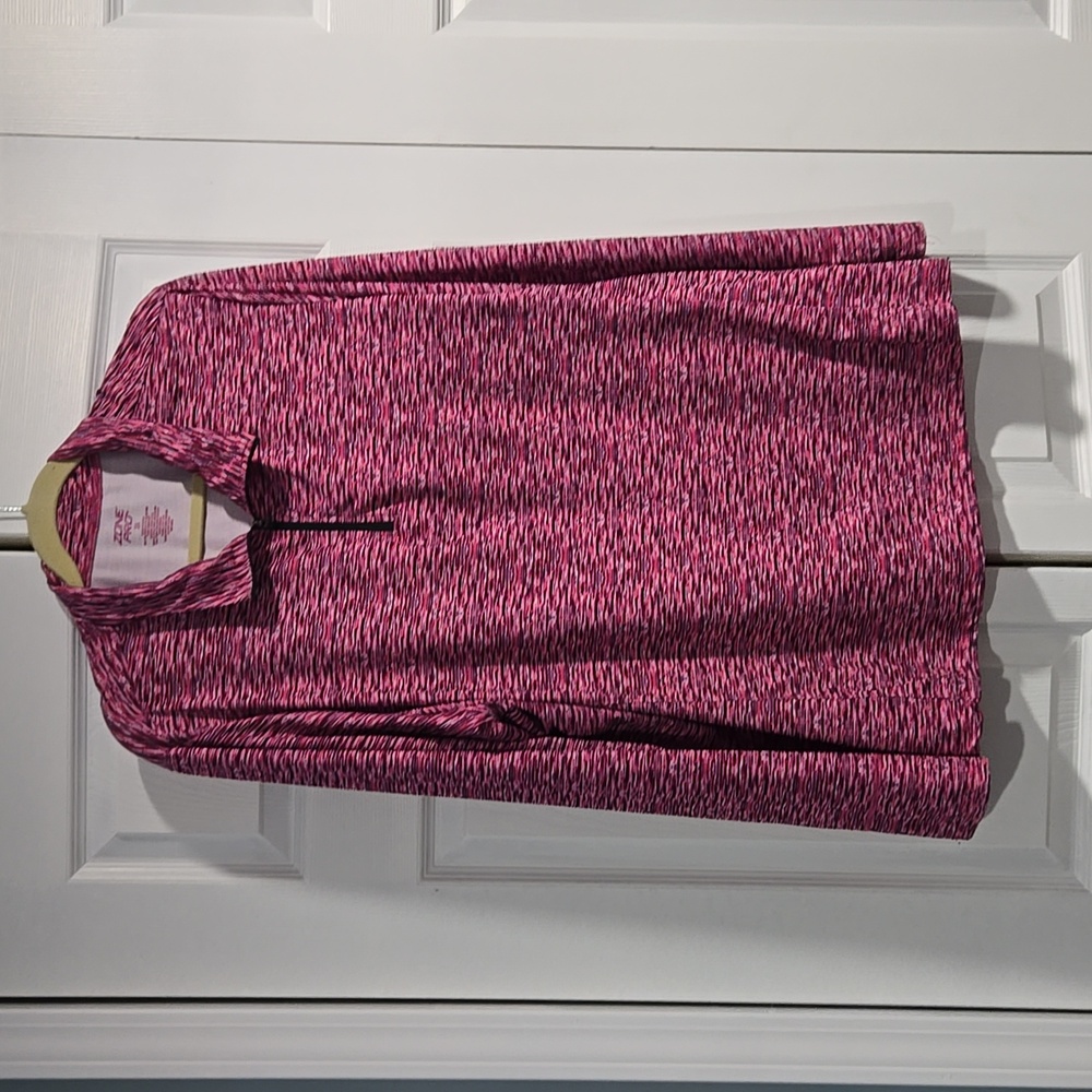 Pro Zone 1/4 zip multi pink, red top